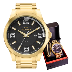 Relógio Masculino Technos Performance Racer Dourado 2115NBA/1D Relógio Casual Masculino
