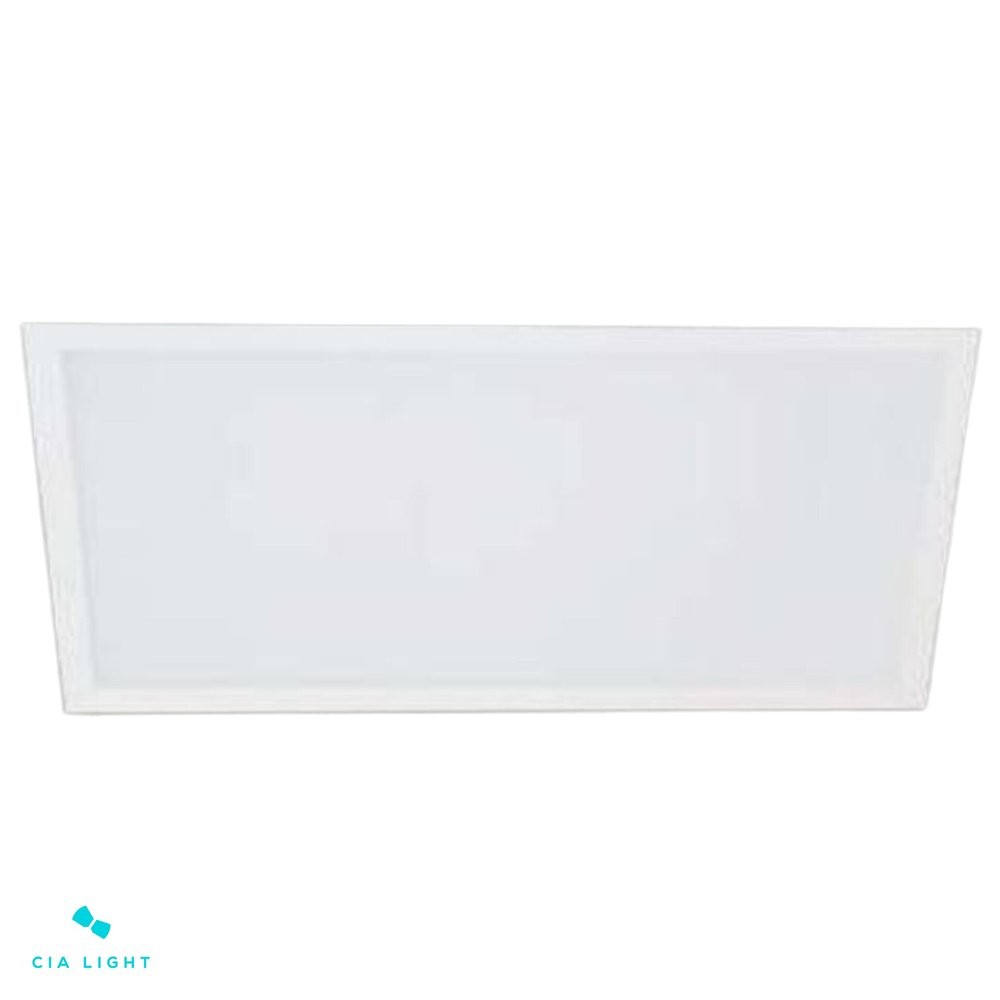 Luminária de Embutir Ibiza Retangular 40x64.5x8cm 4xT5 Alumínio e Acrílico - D&D Iluminação