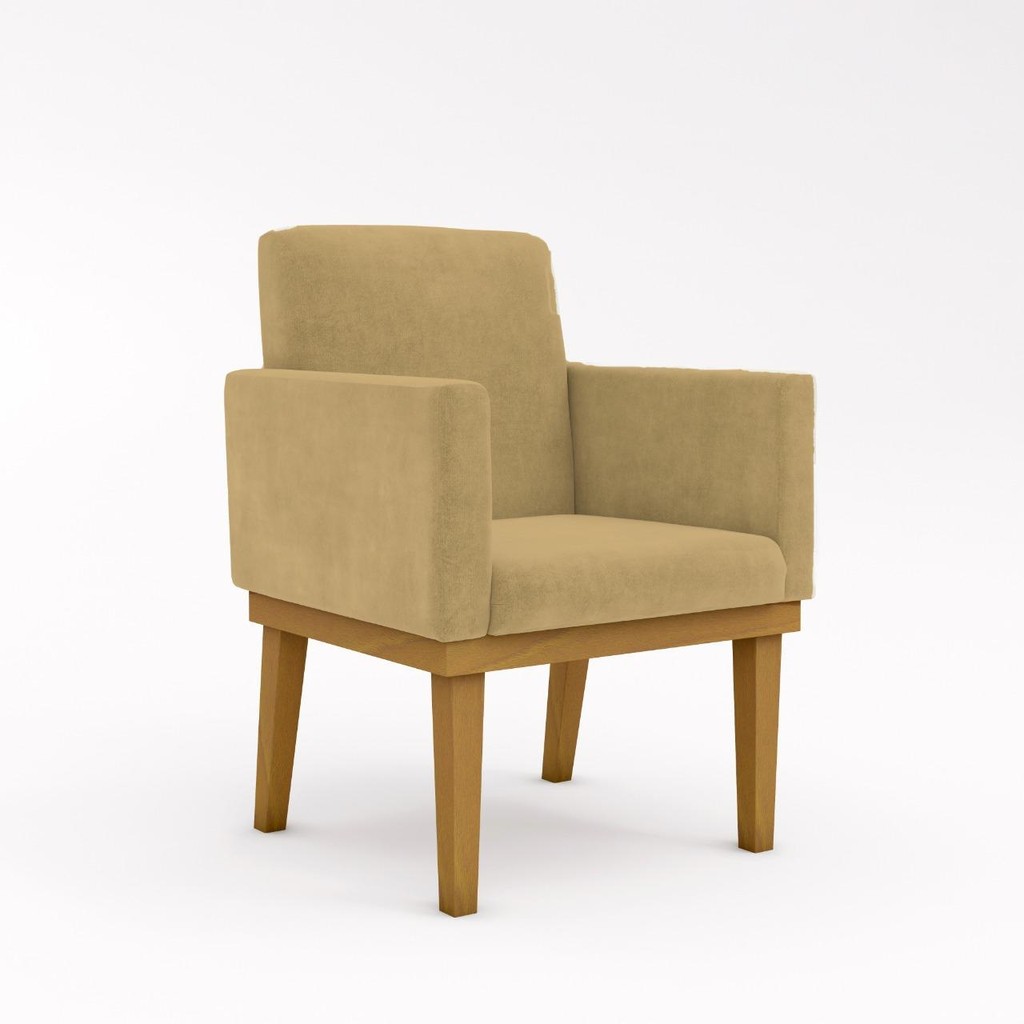 Poltrona Reforçada Decorativa Para Apartamento - Sala Quarto em Oferta na Shopee