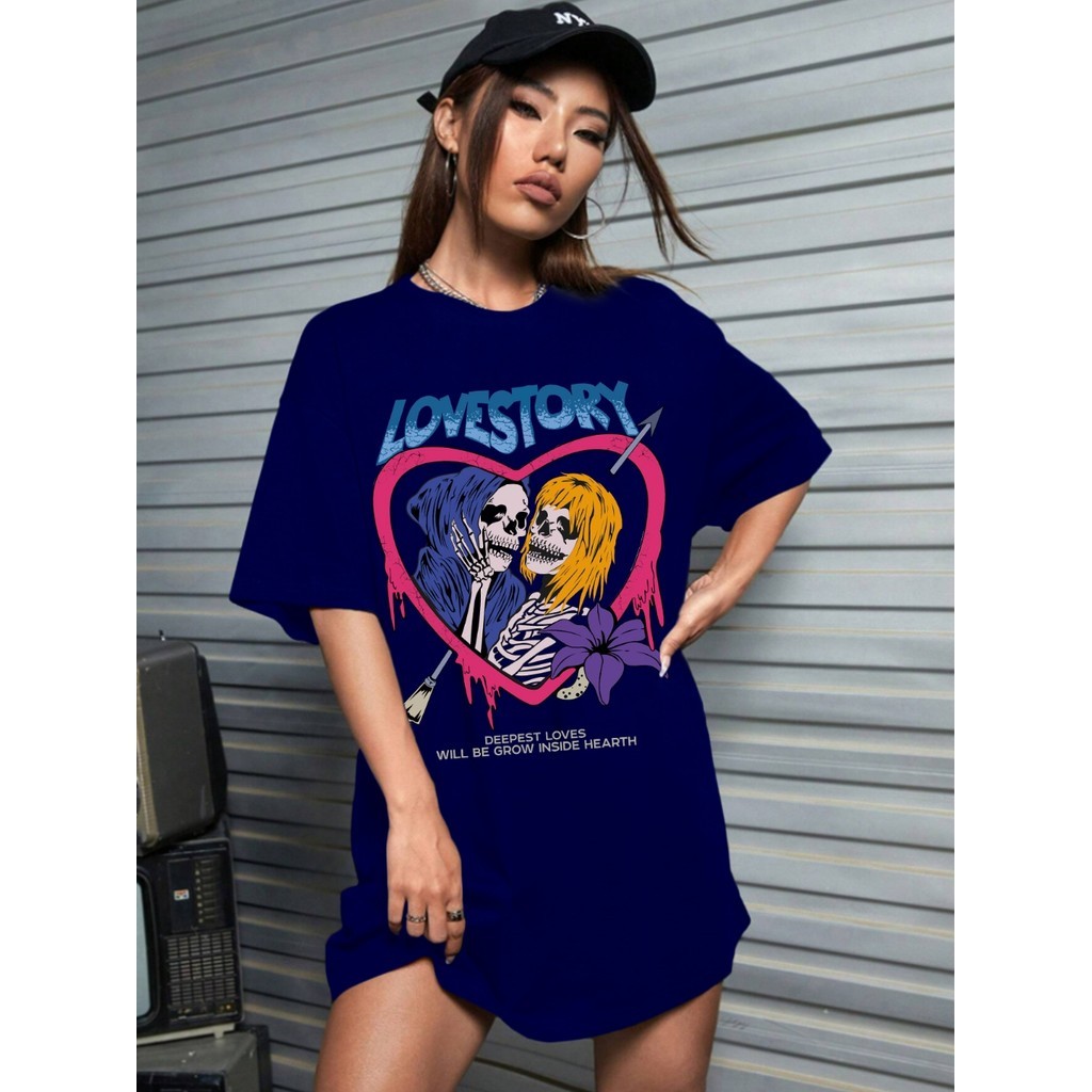 Camiseta Oversized Feminina Academia Plus Size T Shirt Estilosa Macia Blusa Confortável Camisa