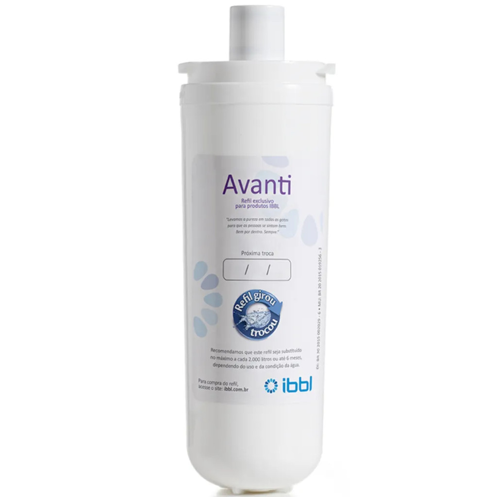 REFIL PARA PURIFICADOR AVANTI E VIVAX GIROU TROCOU IBBL