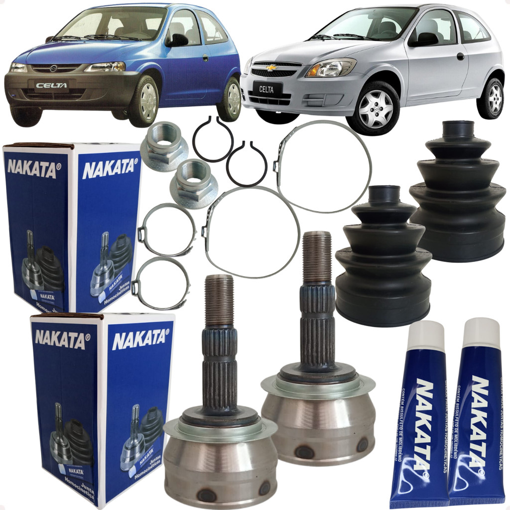 Par Junta Homocinética Roda Celta 1.0 1.4 Sem ABS 2000 a 2013 Nakata em Oferta na Shopee