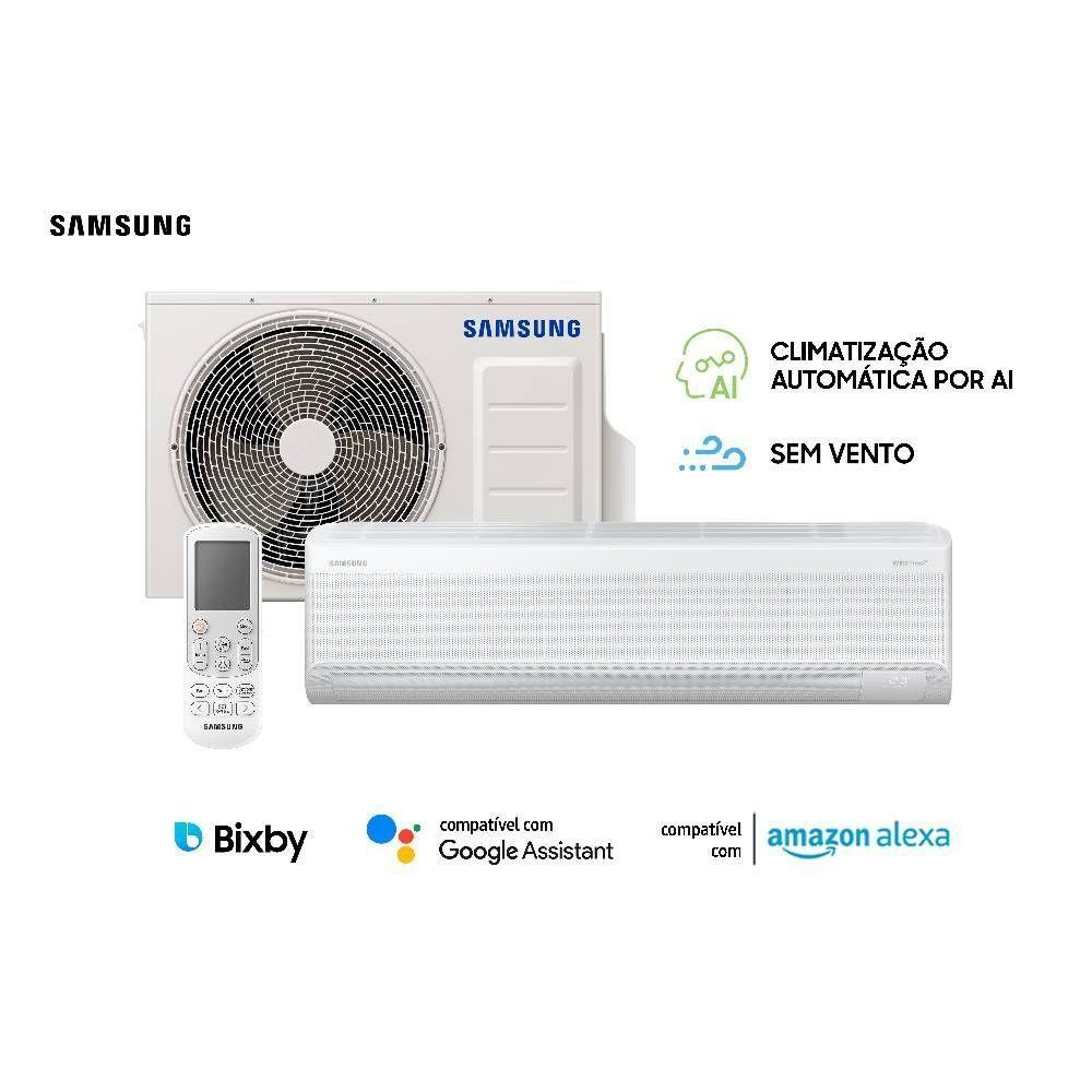 Detalhes do Ar Condicionado Split Inverter Samsung WindFree AI 9000 BTUs Frio 220V AR09DYFAAWKXAZ