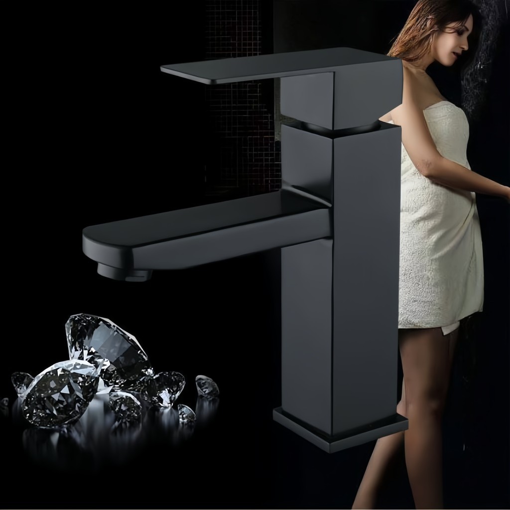 2 Peças Inox Torneira banheiro Alavanca Moderna Abs Luxo 1/4 De Volta Cromo Premium Monocomando