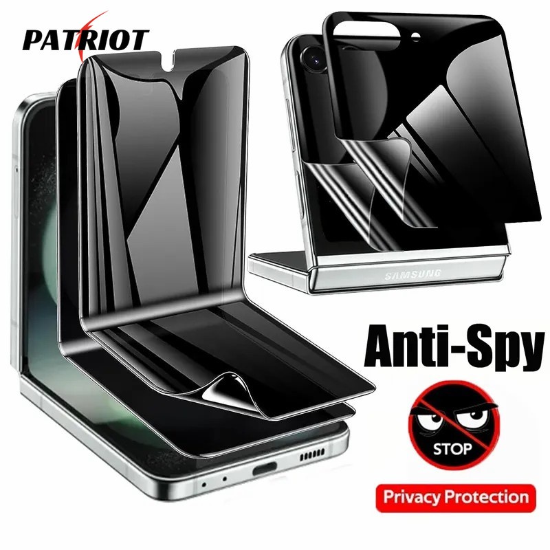 2pcs Compatível Para Samsung Galaxy Z Flip 5 Soft Privacy Filme Hidrogel/Tela Externa Anti Peeping HD Vidro Temperado/Protetor De Interna-Espionagem Filp5 5G