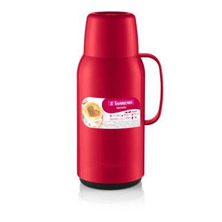 Garrafa Térmica Plástica Amar Vermelha 1L Termic Sanremo