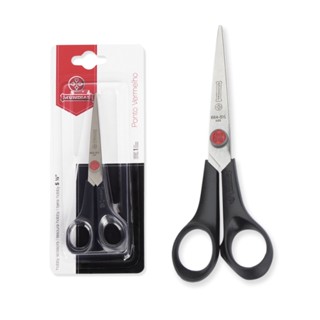TESOURA HOBBY PONTO VERMELHO MUNDIAL 664N-5.1/2