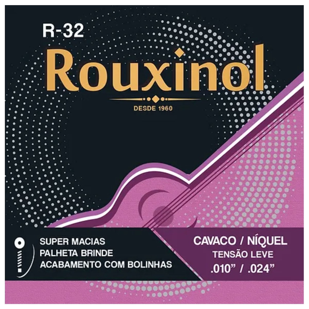 Encordoamento Cavaquinho Tensão Leve “0.24 R32 Rouxinol  PRR32L