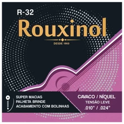 Kit 5 Encordoamento Cavaquinho Tensão Leve “0.24 R32 Rouxinol PRR32L