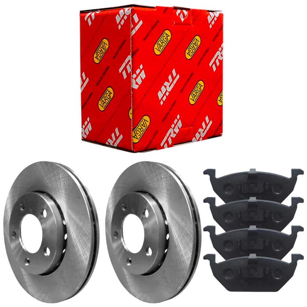 Kit Pastilha Disco Freio Fox 2003 A 2017 Ventilado Teves Trw - Spare Parts and Accessories for Vehicles
