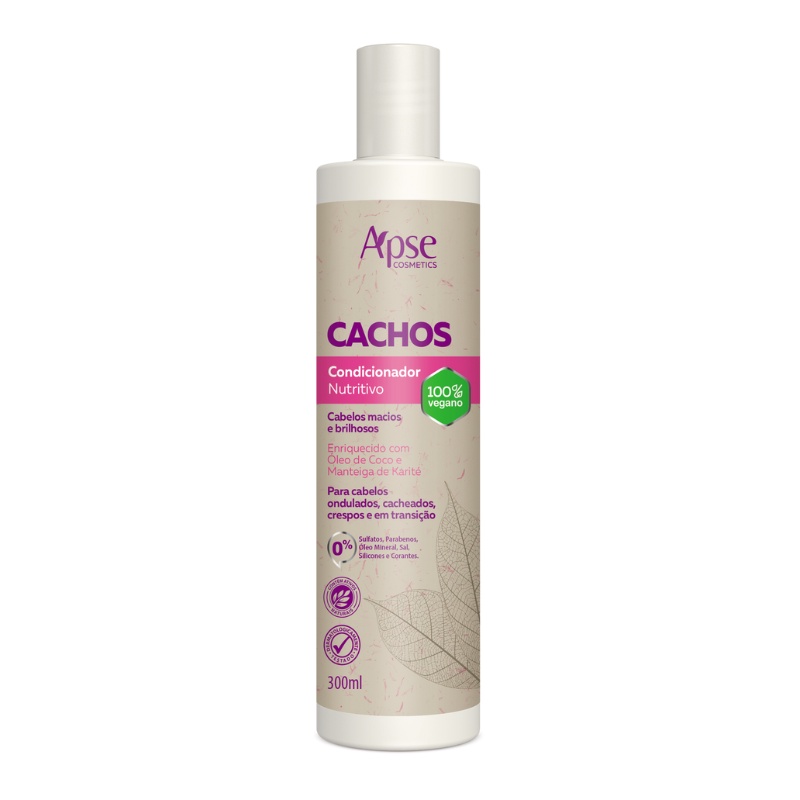 Condicionador Cachos Nutritivo 300ml Apse Cosmetics