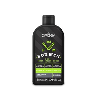 Shampoo Nazca Origem For Men 3x1 Hortelã E Óleo de Rícino Barba Cabelo E Bigode 300ml em Oferta na Shopee