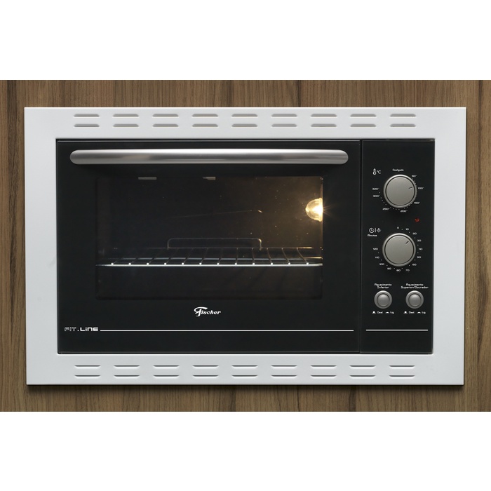 Forno de Embutir Elétrico Fischer Fit Line 44L Frontal Branco - 26818