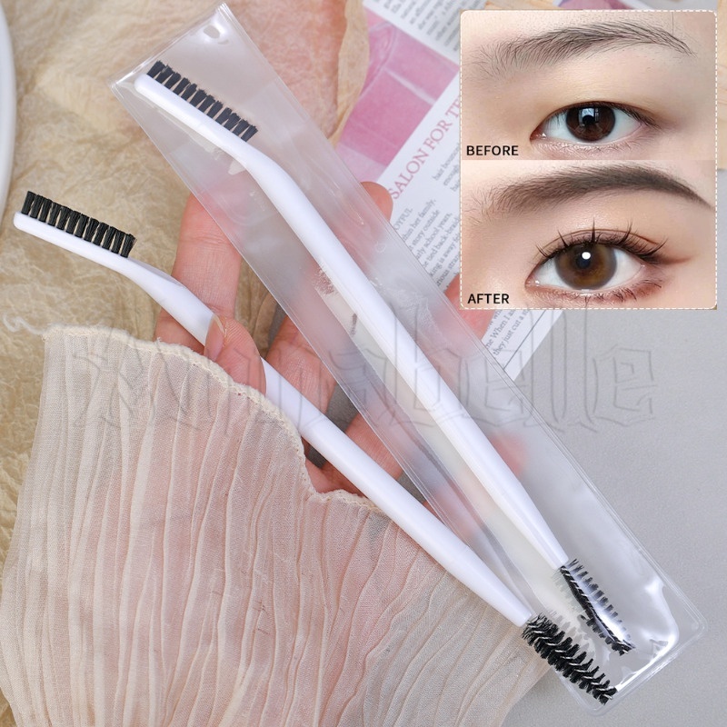 Escova Especial Para Sobrancelhas Com Ângulo Dobrável Cílios/Pente De Cabeça Dupla Utilização De Maquiagem Cabelo em Oferta na Shopee
