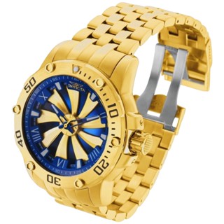 Relógio Dourado Masculino Roleta Speedway Banho de Ouro 18k