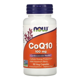 Coenzima CoQ10 Now Foods 100mg 90 Veg Capsulas Importado
