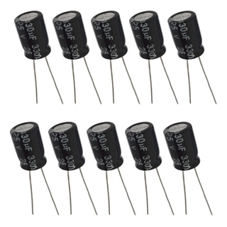 Capacitor Eletrolítico 330uF 25V  - Kit 10 Peças em Oferta na Shopee