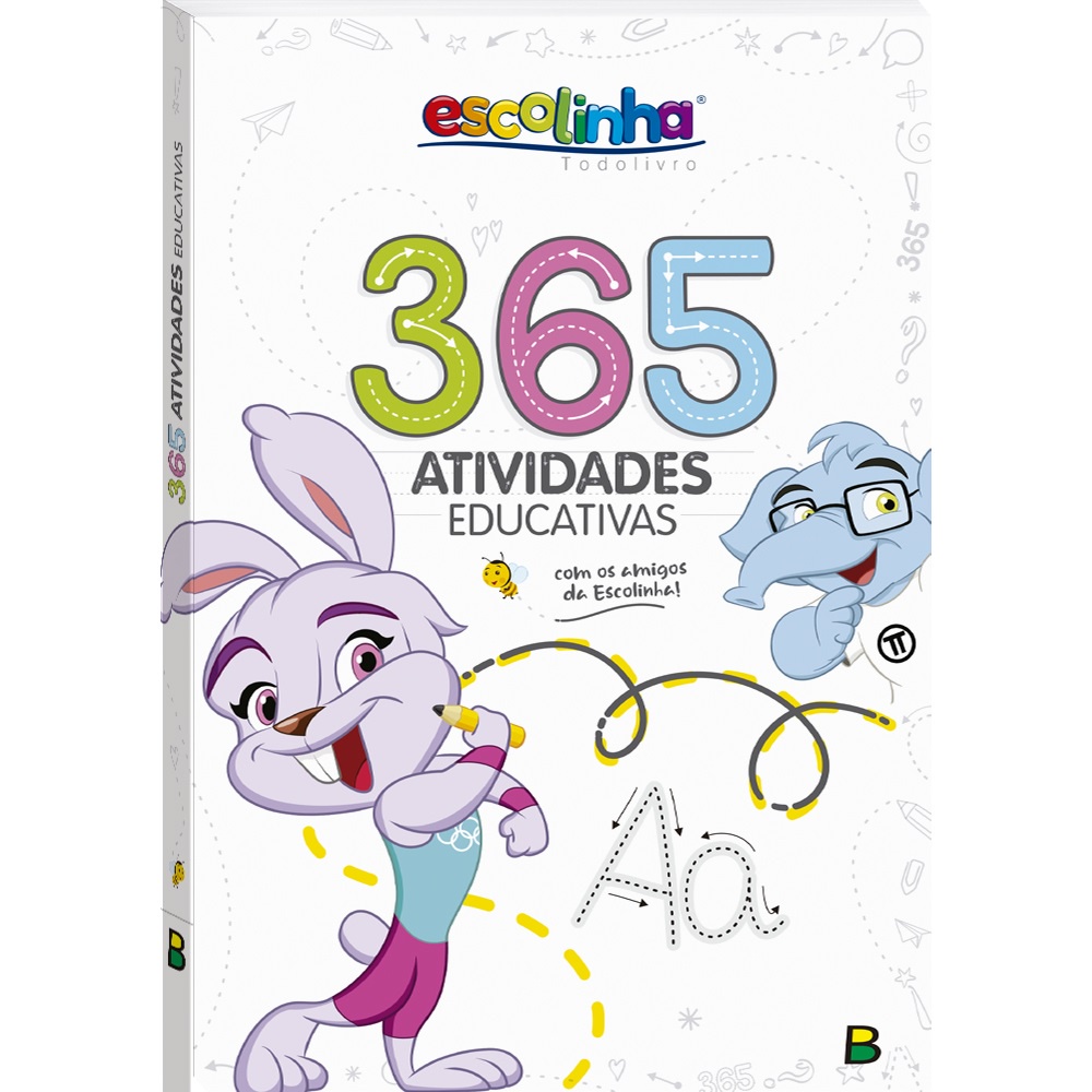 Livro Infantil de Pintar Colorir Escolinha 365 Atividades Educativas Todolivro Aprender Diversão Desenvolvimento