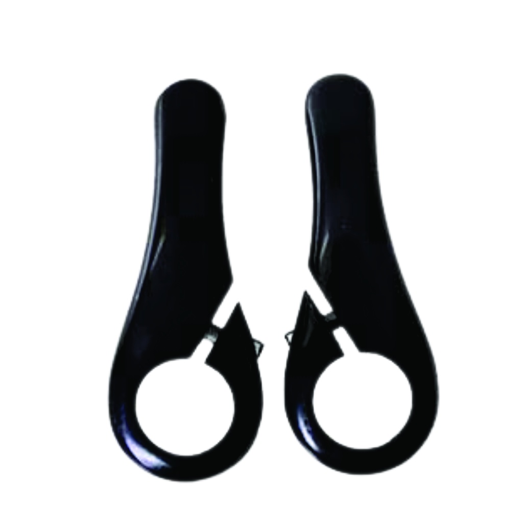 Bar End de Alumínio Preto Redstone Chifre Para Guidão Bike