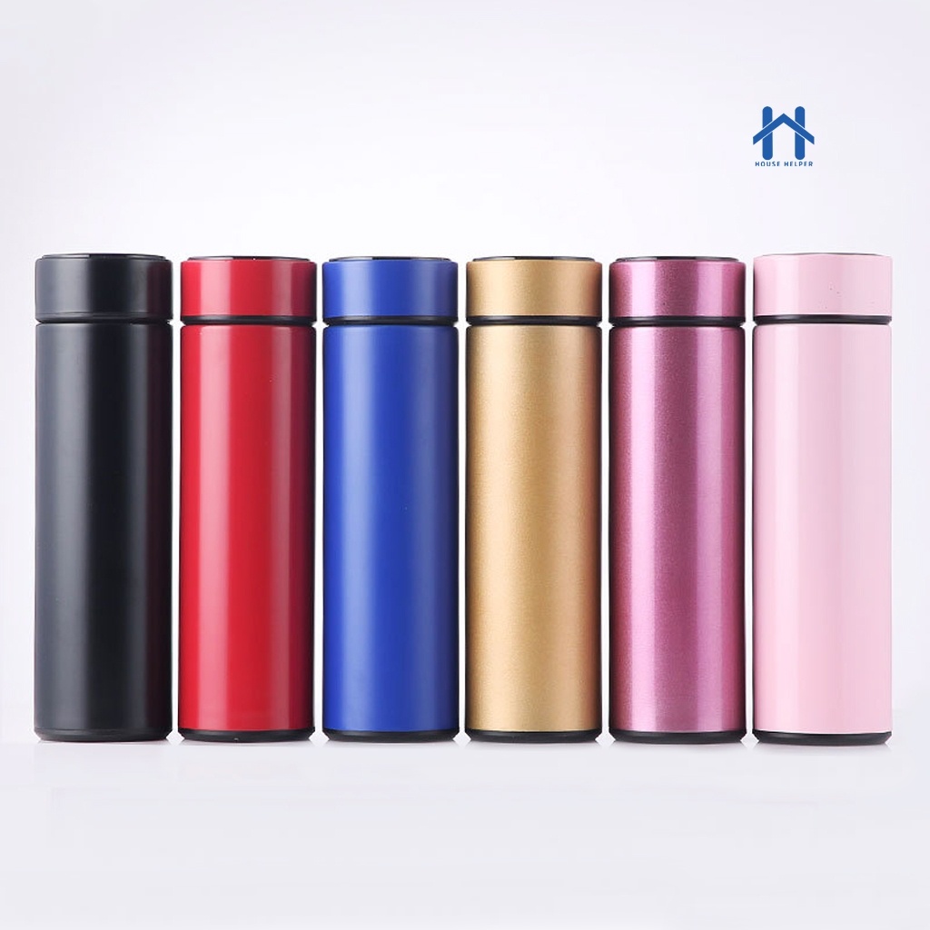 Garrafa Termica 500ML Com Termometro Digital Led Quente ou Frio em Aço Inox 304 em Oferta na Shopee