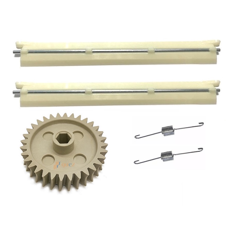 Kit engrenagem 32 dentes com raspador 28cm molas para laminador cilindro de massas 28 cm elétrico