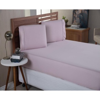 Jogo De Lençol 230 Fios Micro Percal Ponto Palito Cama Queen em Oferta na Shopee