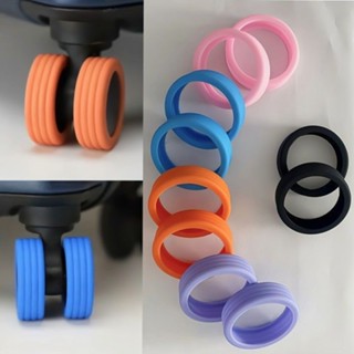 8PCS Mala Protetora De Silicone Rodas De Bagagem Reduzir O Ruído Acessórios Da Tampa Das
