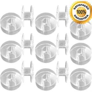 15 Bobinas Maquina Costura Singer Plastica Baixa Original.