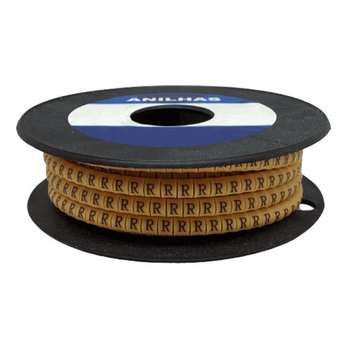 1000un. Marcador Identificador de Cabos Fios Letras de A- Z Anilha para cabo de 0,75 a 1,5mm EC-0