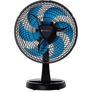 Ventilador de Mesa Cadence VTR560 30cm 3 Vel. Preto/Azul