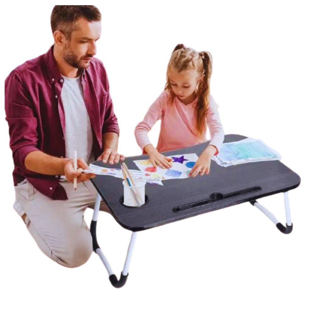 Mesa Portátil Dobrável Suporte P/ Notebook estudar Cama Sofá Articulada Home Office Refeição