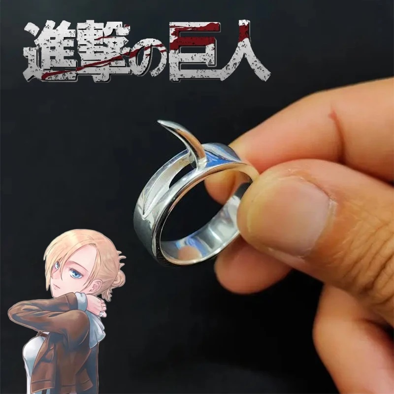Anime Attack on Titan Annie Leonhart Cosplay Ring Ani Reonhato Anéis Unisexo Jóias Acessórios Presentes em Oferta na Shopee
