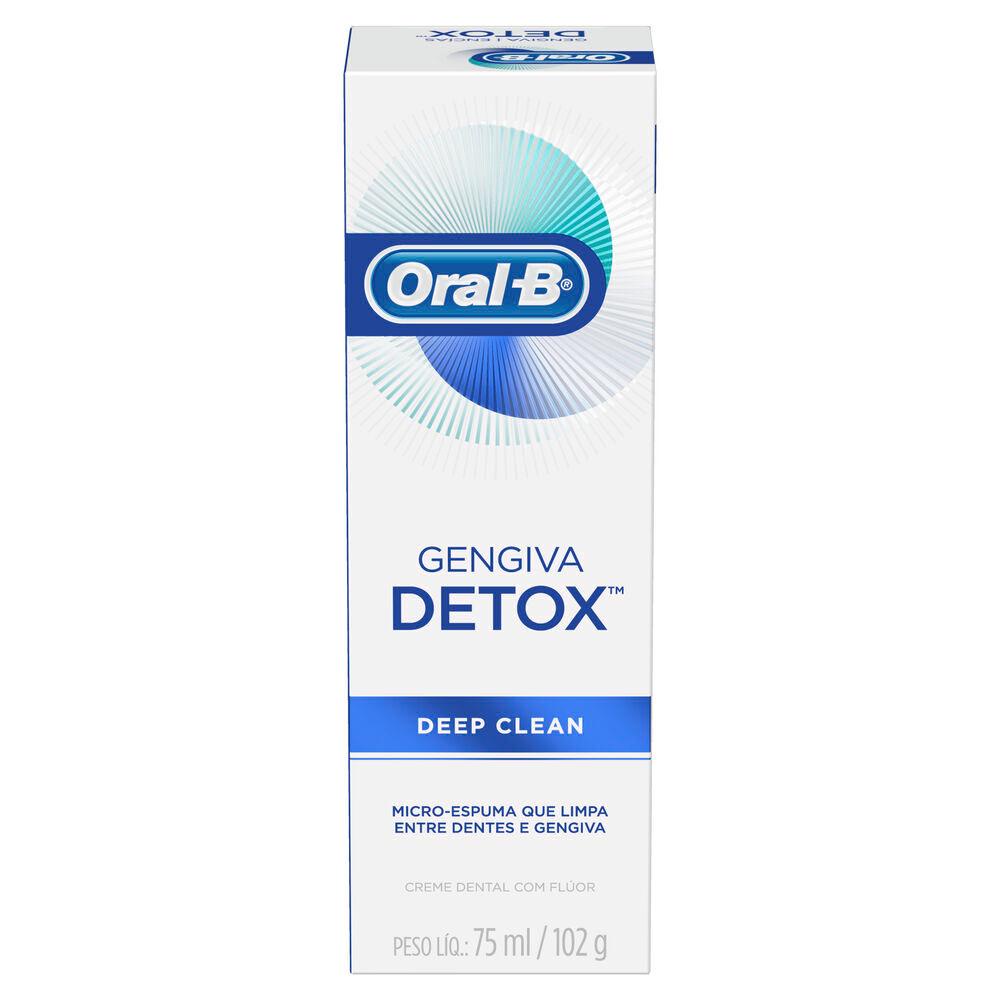 Creme Dental Oral-B Gengiva Detox Deep Clean 102g em Oferta na Shopee