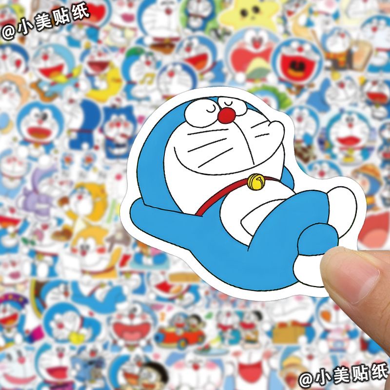 1000 Folhas Autocolantes Doraemon Autocolantes Especiais em Forma de Desenho Animado Tinkerbell Cat Handbook Diário Diário Decoração Mini Autocolantes à prova d'água