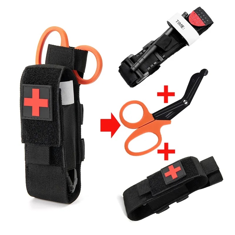 LUC Suporte Para Torniquete IFAK Saco De Primeiros Socorros Acessórios De Sobrevivência Equipamento De Proteção Ao Ar Livre