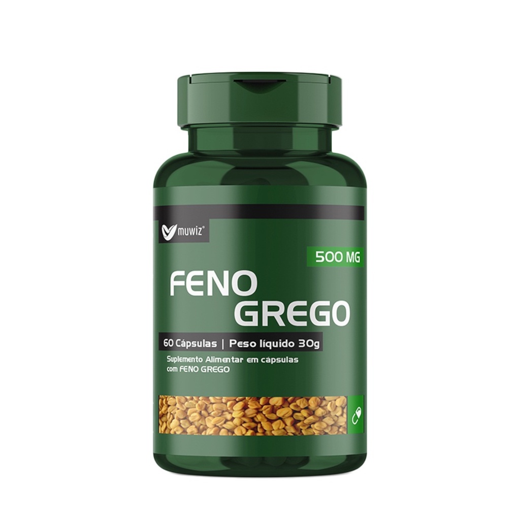 Feno Grego  60 Cápsulas 500mg  Muwiz