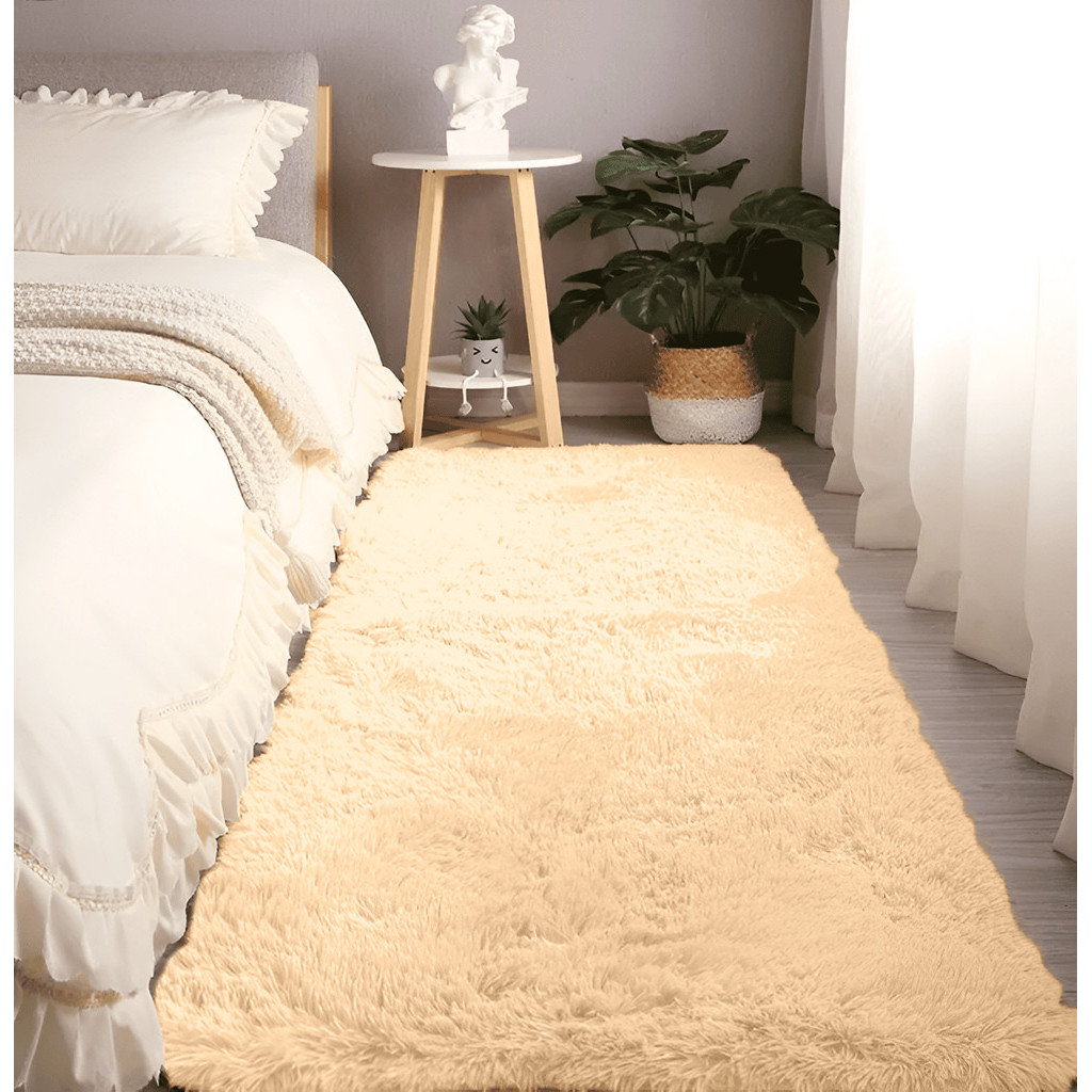 Tapete Passadeira 2,00 x 0,60 Corredor Quarto Sala Felpudo Várias Cores