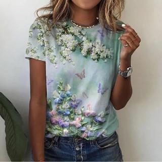 Camiseta Feminina Fashion Top Camiseta Feminina 2023 Summer Women