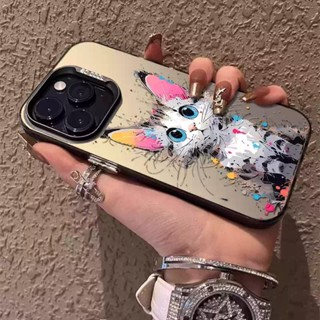 Anti-impac silicone Capinha capa Fosco gato colorido para iPhone 7 8 11 12 13 14 15 16 pro max plus x/xs xr XSMAX em Oferta na Shopee