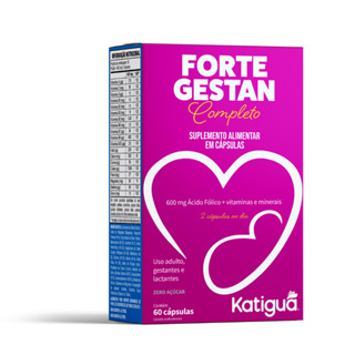 Fortegestan Completo Ácido Fólico 60Caps Saúde Materna 600mg Katiguá em Oferta na Shopee