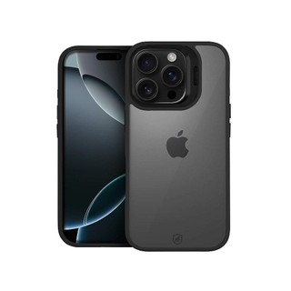 Capa Gravity para iPhone 16 Pro Max - Proteção Premium Kickstand e Protetor de Lentes Cor preto em Oferta na Shopee