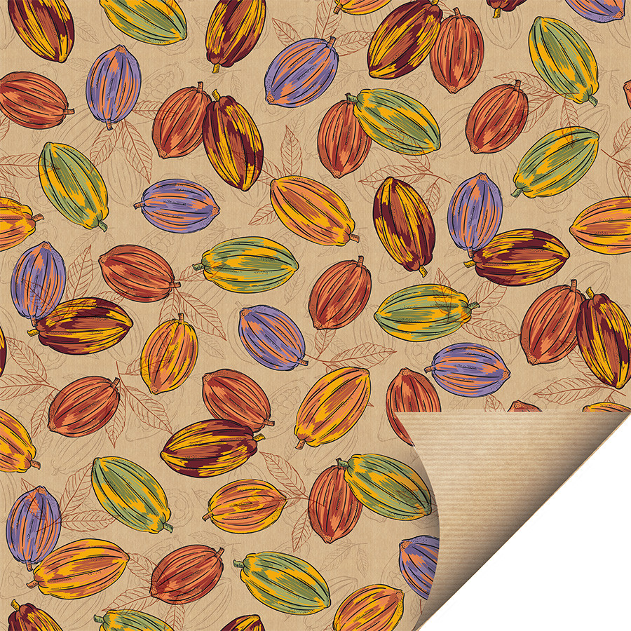 Folha para Ovos de Páscoa Papel Kraft Cacau Tropical 69x89cm - 10 unidades - Cromus - Rizzo em Oferta na Shopee