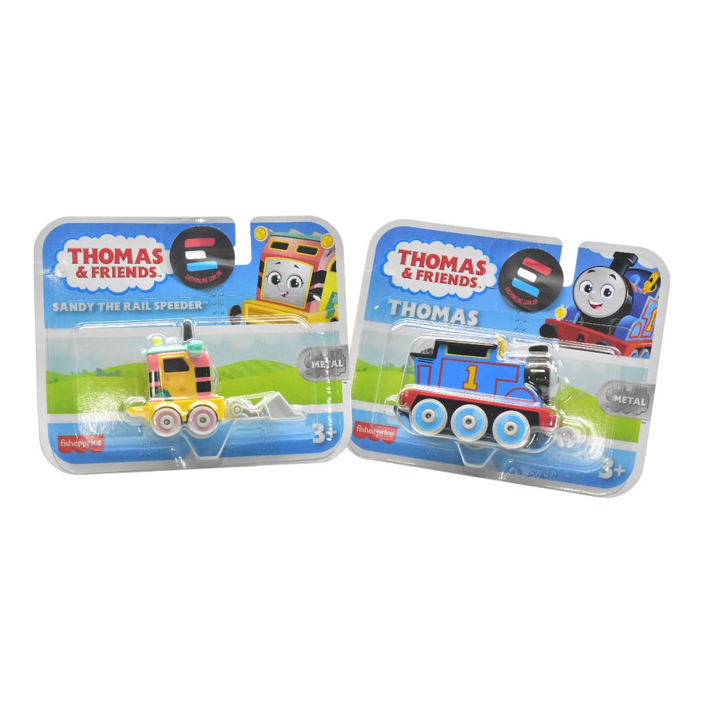 THOMAS E SEUS AMIGOS - KIT COM 2 TRENZINHOS THOMAS & SANDY  - FISHER PRICE
