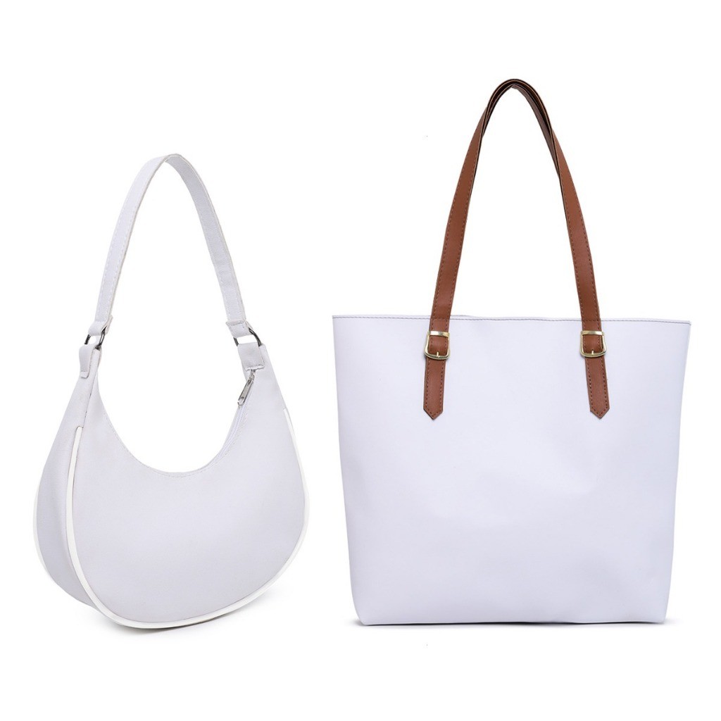 Bolsa Sacola Grande + Bolsa Meia Lua Varias Cores PROMOÇÃO ENVIO IMEDIATO em Oferta na Shopee