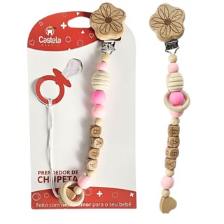 Prendedor de Chupeta Baby Miçangas Trava Clipe Livre BPA Infantil - Castela em Oferta na Shopee