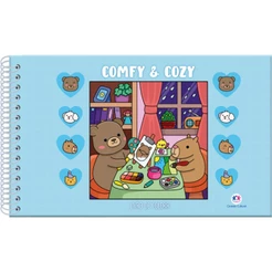 Livro Comfy and cozy - livro de colorir - blue Ciranda Cultural