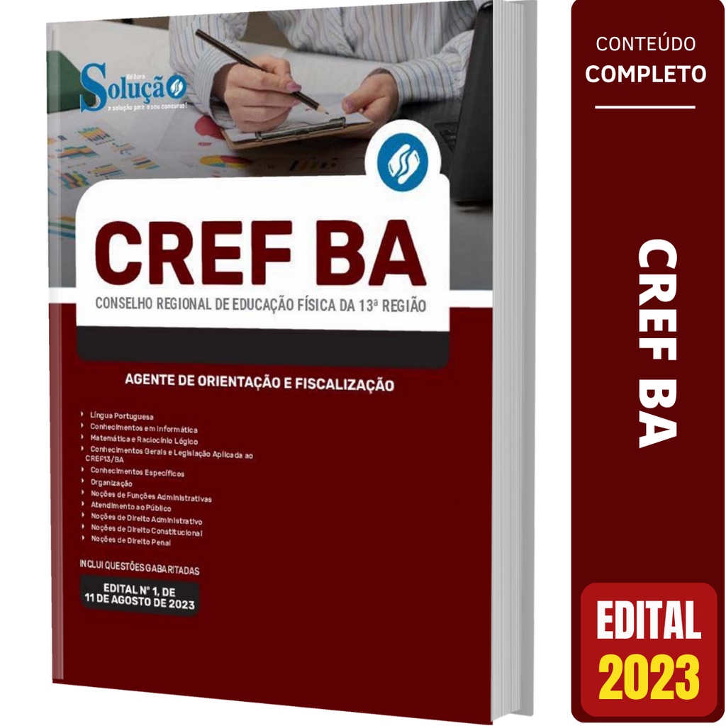 Apostila CREF BA 2023 - Agente Orientação e Fiscalização