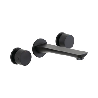 Torneira Para Banheiro Misturador Duplo Comando de Parede Piau Pingoo - Preto em Oferta na Shopee
