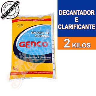 Sulfato de Alumínio Genco Decantador e Clarificante P/ Piscinas 2 Kg Decanta e Clarifica Genco
