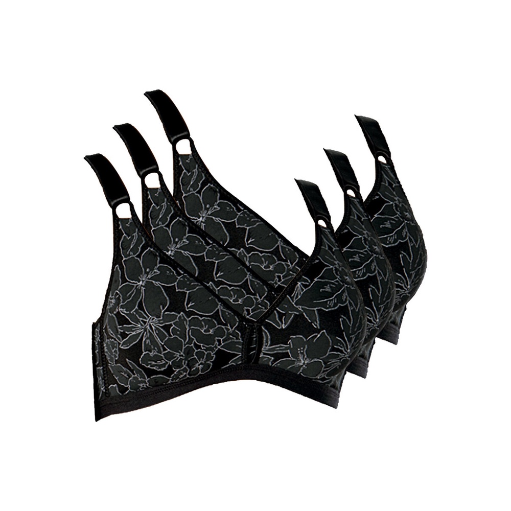 Kit com 3 Sutiãs Sustentação Olimpo Anizete Demillus 61741 Taça B em Oferta na Shopee